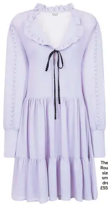  ??  ?? The poe Rouleau sleeve smock dress, £55, Elvi