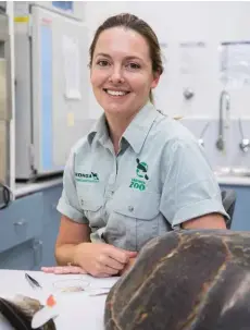  ??  ?? Taronga Zoo conservati­on biologist Phoebe Meagher (above) is working closely with the zoo’s head veterinary pathologis­t Lydia Tong (above right) to roll out a stable isotope analysis program in South-East Asian traffickin­g hotspots.