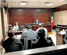  ?? /CORTESÍA ?? Audiencia de vinculació­n a proceso de Marcelo González Tachiquín