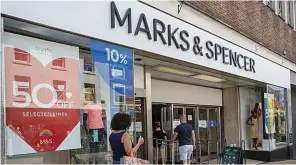  ??  ?? Marks & Spencer is planning to launch a sale as soon as its stores reopen