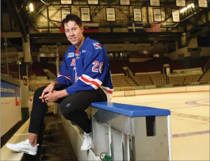  ?? PETER LEE, RECORD STAFF ?? Waterloo native Logan Stanley is set to play his first game with the team he cheered for his entire life, the Kitchener Rangers.