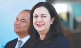  ??  ?? Queensland Premier Annastacia Palaszczuk and Mayor Tom Tate.