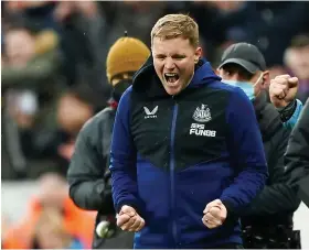  ?? Picture: Owen Humphreys/PA ?? Newcastle manager Eddie Howe