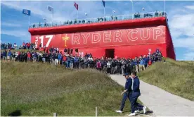  ?? Cup. Photograph: Kyle Terada/USA Today Sports ?? US players Jordan Spieth (left) and Patrick Cantlay during a practice round ahead of the 43rd Ryder