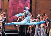  ??  ?? Virile: Osiel Gouneo as the piratical hero, Conrad, in
Le Corsaire