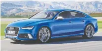  ?? AUDI ?? David Booth is “completely hooked” on the Audi RS7.