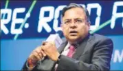  ?? MINT/FILE ?? Tata Sons chairman N Chandrasek­aran