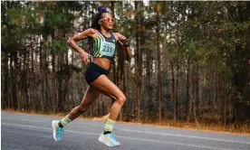  ?? Photograph: Johnny Zhang ?? Shawanna White has run sub-three-hour marathons 16 times – more than any other woman on The List.