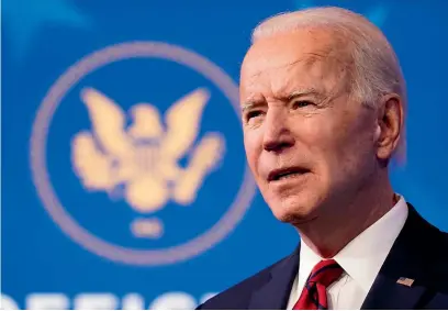  ?? AP ?? The theme of Biden’s inaugurati­on will be ‘‘America United’’, a deliberate renewal and reconsecra­tion of patriotism.