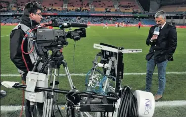  ??  ?? OFICIAL. Mediapro se queda con los derechos de la Champions y la Europa League del próximo trienio.