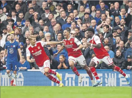  ?? Foto: GYI ?? El Arsenal ganó en noviembre en Stamford Bridge Un gol de Gabriel Magalhaes decidió el derbi de la primera vuelta de la Premier (0-1)