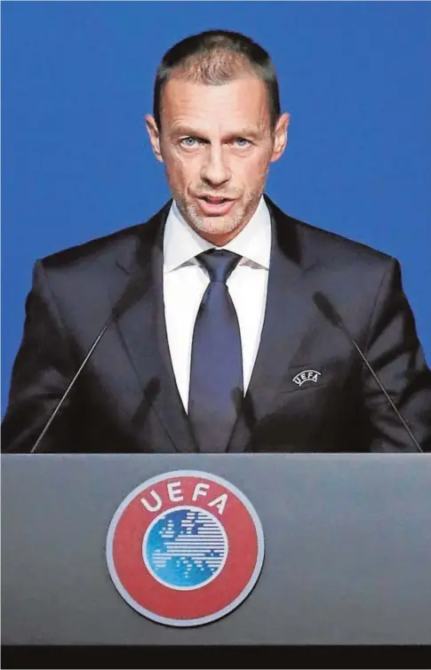  ?? ABC ?? Aleksander Ceferin, presidente de la UEFA