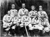  ??  ?? London, Ontario’s Tecumseh Baseball Club in 1876.