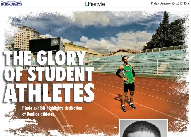  ?? photograph­er Miguel Sy ?? PASSION AND HARDWORK CAUGHT ON CAM Afernee Lopena of Men's Athletics; and (left)