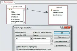  ??  ?? Mit referentie­ller Integ
rität stellen Sie sicher, dass in Ihrer Datenbank keine Redundanze­n und Inkonsiste­nzen erzeugt werden.