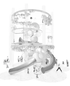  ??  ?? A preview of what to expect at the designed-for-kids museum. — Gyroscope graphic