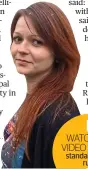  ??  ?? Clues: Yulia Skripal may have visited father for tragic anniversar­y WATCH THE VIDEO ONLINE standard.co.uk/
rudd