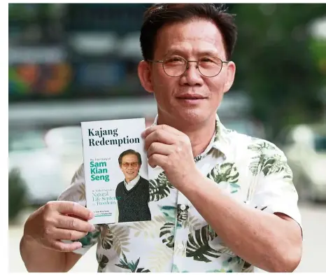  ?? — NORAFIFI EHSAN/The Star ?? Former gang leader Sam is a changed man after spending almost three decades in prison. He shares his life story in the book, Kajang Redemption – The True Story Of Sam Kian Seng.