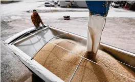  ?? CHARLIE NEIBERGALL / ASSOCIATED PRESS ?? Terry Morrison of Earlham, Iowa, is one of America’s soybean farmers, who send about 60 percent of their exports to China. Their shipments will now be subject to a 25 percent tariff, which will make their crops far costlier in China.
