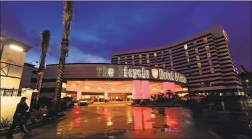  ?? Mel Melcon Los Angeles Times ?? THE BICYCLE Casino opened a $50-million hotel in 2015. Other gaming operators also have been expanding.