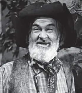  ??  ?? Rootin’-tootin’: Hollywood veteran sidekick ‘Gabby’ Hayes