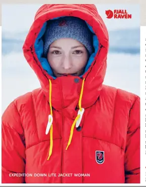  ??  ?? EXPEDITION DOWN LITE JACKET WOMAN