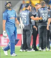  ?? AP ?? A lot will rest on captain Rohit Sharma if India are to draw level in the second T20 against New Zealand in Auckland on Friday.