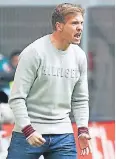  ?? FOTO: DPA ?? Der nette Herr Nagelsmann kann auch ganz schön laut werden.