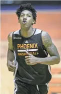  ?? PAT SHANNAHAN/THE REPUBLIC ?? Elfrid Payton worked out for the Suns ahead of the 2014 NBA draft. Payton was taken 10th overall in the draft by the 76ers and traded to the Magic.