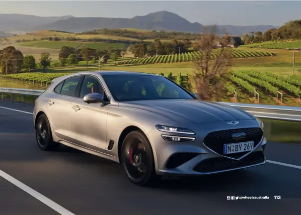  ?? ?? Below: There’s scope for the Shooting Brake to be quieter on coarse-chip bitumen, but otherwise it’s a great open-road tourer