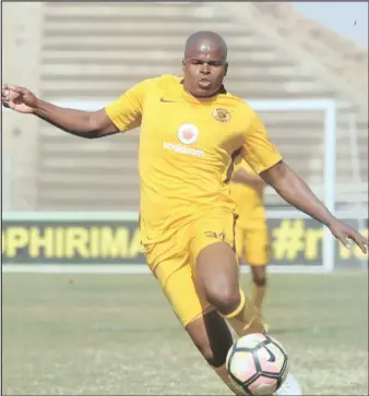  ?? Isithombe: BACKPAGEPI­X ?? UMDLALI wasesiswin­i weKaizer Chiefs uWillard Katsande ucebise iqembu ngomgadli okumele limthenge ukuze liqede inkinga yamagoli