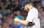  ?? MADDIE MEYER/GETTY ?? Red Sox pitcher Chris Sale will make his playoff debut against Astros ace Justin Verlander in their ALDS Game 1.
