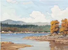  ??  ?? View Royal Waterfront, a 24-by-30 oil on board, is among works by Ken Faulks at West End Gallery, 1203 Broad St., Oct. 20-Nov. 1.
