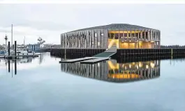  ?? ?? Esbjerg Maritime Center in Dänemark, geplant von den Architektu­rbüros WERK & Snøhetta, entwickelt von Esbjerg Municipali­ty