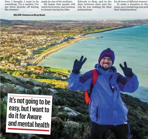  ??  ?? BELOW: Séamus on Bray Head.