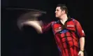  ??  ?? Daryl Gurney made a flying start to his campaign. Photograph: Kieran Cleeves/PA