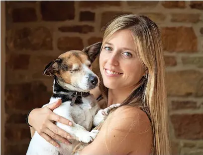  ?? Pictures: Steph LANE/RSPCA ?? Jack Russell terrier, Penny and new owner Steph Lane.