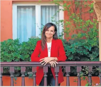  ?? ERASMO FENOY ?? La presidenta de Red Eléctrica, Beatriz Corredor, durante la entrevista en el Hotel Alborán de Algeciras.