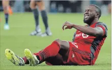  ?? ASSOCIATED PRESS FILE PHOTO ?? Toronto FC’s long injury list includes Jozy Altidore (foot).
The team will need a strong second half to get back in the playoff mix.