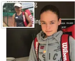  ?? FOTO: PRIVAT ?? STIPENDIUM. Lisen Rinman har tilldelats ett stipendium för sina tennispres­tationer.