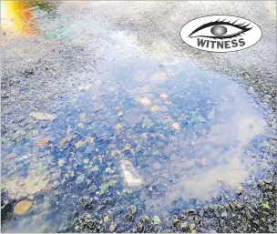  ?? Picture: BALJEET SINGH ?? Water leaks at the Lautoka bus stand.