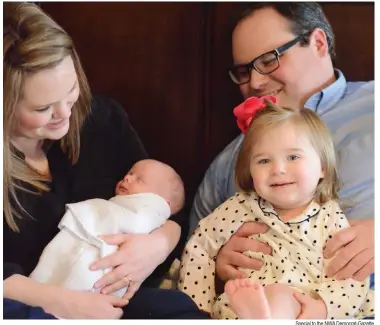  ?? Special to the NWA Democrat-Gazette ?? Highlands United Methodist Church welcomes the Rev. Robert Blackwell Cloninger, II and his family — wife, Betsy, and children, Caroline Elizabeth and Robert III..