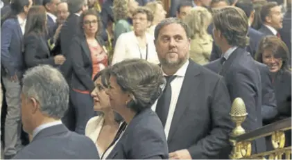  ?? JOSÉ LUIS ROCA ?? Oriol Junqueras, en el Congreso de los Diputados.