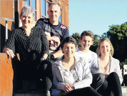  ?? PHOTOS: HAMISH MACLEAN ?? Welcome home . . . Oamaru’s Crossan family (from left) Kara, Brent, Hailey (18), Riley (13), and Tyla Crossan (17).