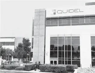 ?? QUIDEL ?? San Diego’s Quidel is building a manufactur­ing facility in Carlsbad to help ramp up production.