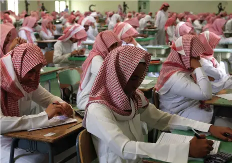  ?? Reuters ?? Students in Saudi Arabia can expect the focus of their education to undergo some dramatic changes with Vision 2030