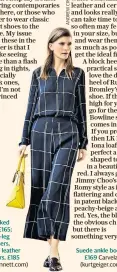  ??  ?? Checked top, £165; wide-leg trousers, £165; leather loafers, £185 (lkbennett.com)