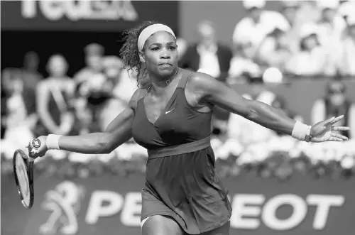  ?? MATTHEW STOCKMAN/GETTY IMAGES ?? Serena Williams has garnered a lot of attention for off-court comments of late as she prepares to defend her Wimbledon title.