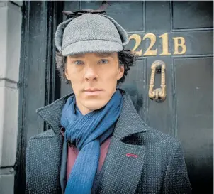  ??  ?? Benedict Cumberbatc­h has taken on the role of Arthur Conan Doyle’s Sherlock Holmes.