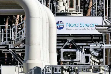 ?? ?? Instalacio­nes del gasoducto Nordstream en Lubmin (Alemania).